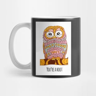 You're a Hoot Patterned Owl Mug